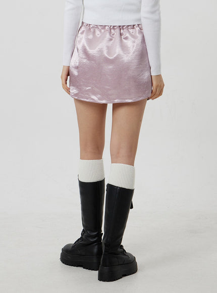 Satin Mini Skirt CJ330