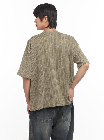 Men's Ribbed Crewneck Tee IA511
