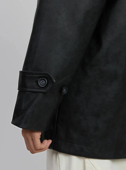 matte-faux-leather-half-jacket-id504