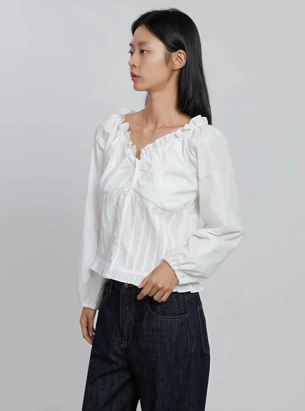 frill-button-up-blouse-id504