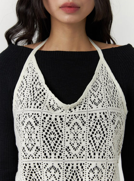 lace-halter-mini-dress-cf407
