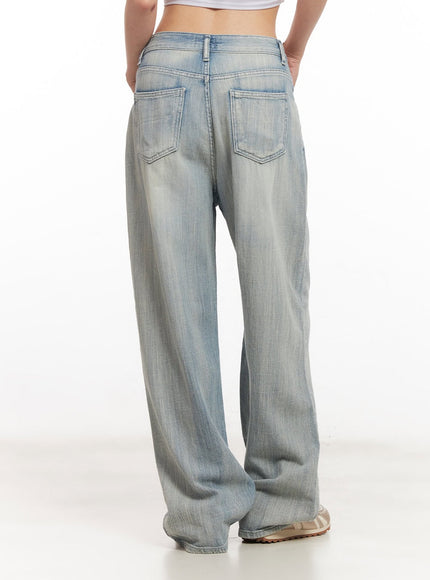 Jessi Washed Wide-Leg Jeans CA514