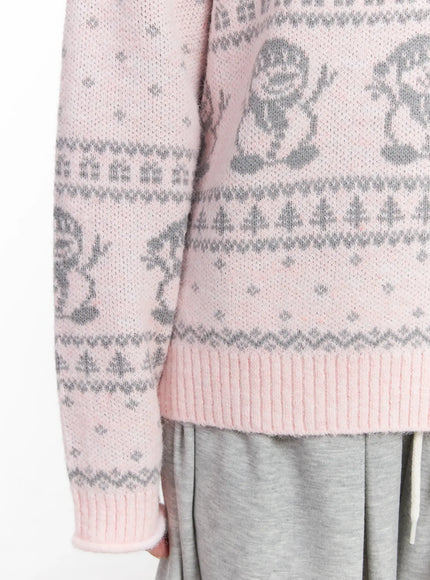 Oversized Graphic Sweater IJ529