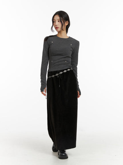 drawstring-waist-maxi-skirt-cj417