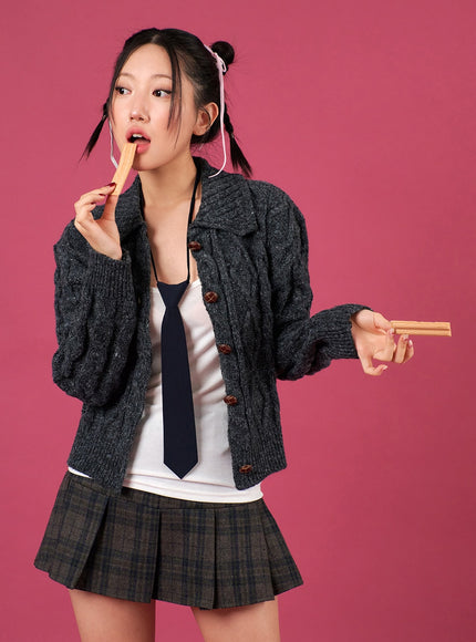 wool-blend-cable-knit-collar-solid-button-cardigan-ij302