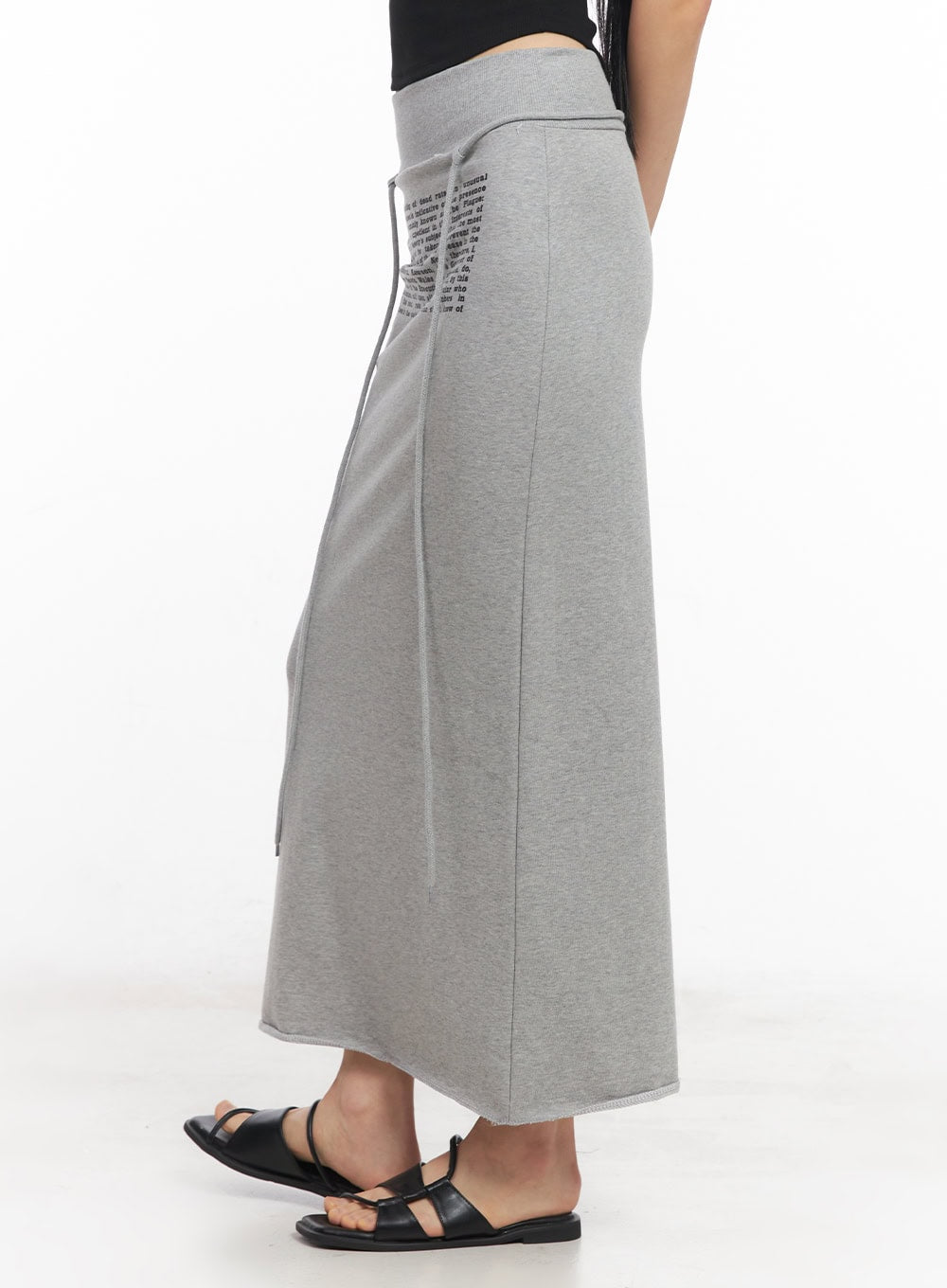 drawstring-script-maxi-sweatskirt-cy528
