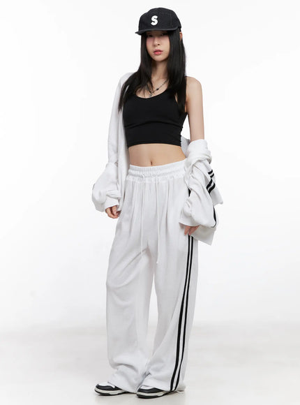 Waffle Knit Track Sweatpants CG525