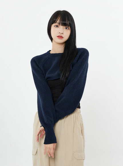 Bolero Knit Crop Top BS26