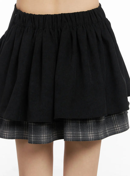 layered-ruffle-mini-skirt-cd531