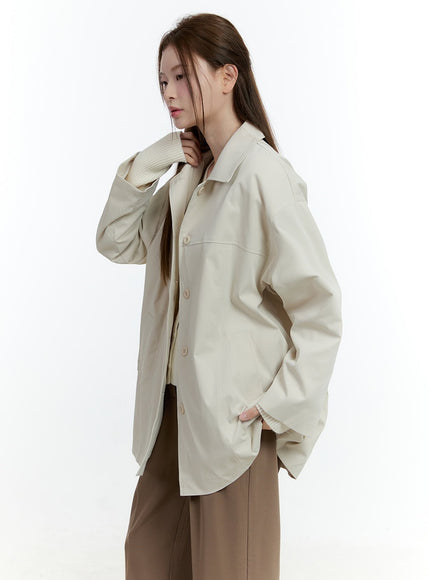 Mid-Length Collared Jacket CF503