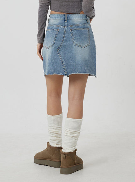 Denim Mini Skirt CF302