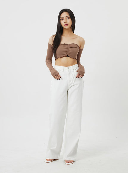 Off-Shoulder Wavy Top BF323