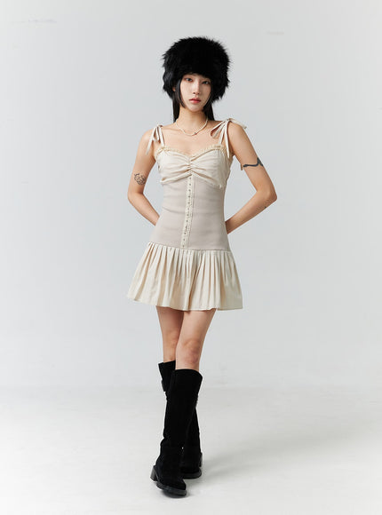 tie-shoulder-pleated-mini-dress-cn328