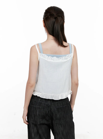 frill-ribbon-bustier-tank-cl523