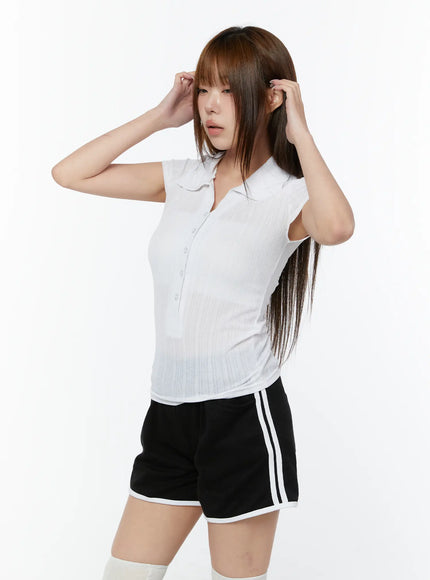 sheer-button-up-polo-shirt-cy518