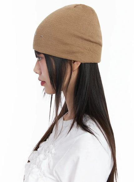 Studded Knit Beanie IM530