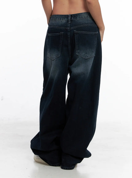 RM Washed Wide Leg Jeans CS522