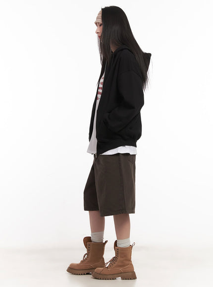Basic Oversized Zip-Up Hoodie CM517