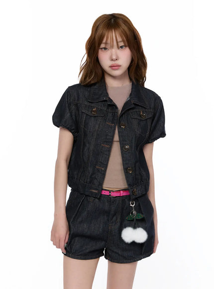 casual-puff-short-sleeve-jacket-ca522