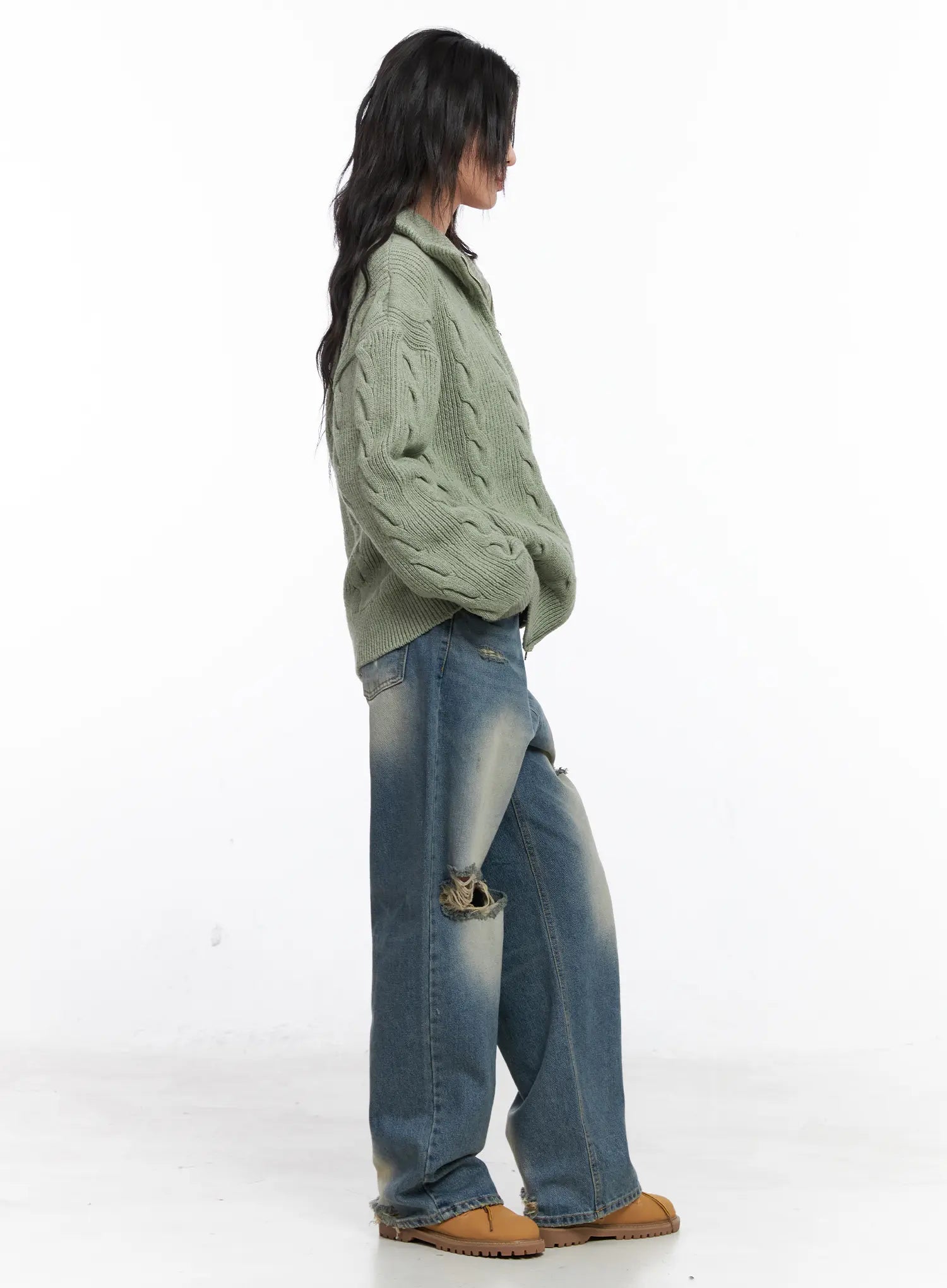 oversized-cable-knit-zip-up-sweater-co508