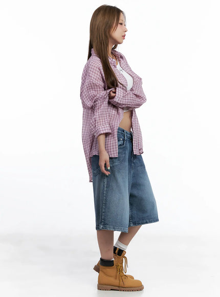 oversized-plaid-button-down-shirt-cl514