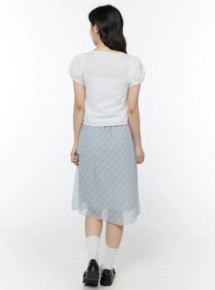 puff-sleeve-shirred-button-blouse-iy507
