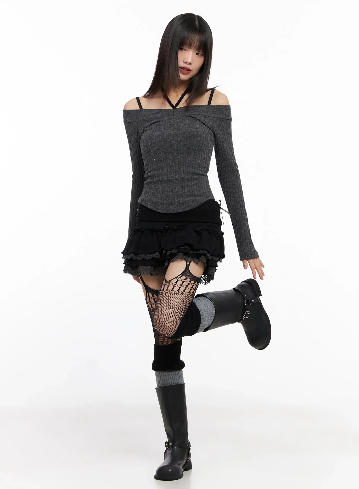 ribbon-ruffle-skirt-in503