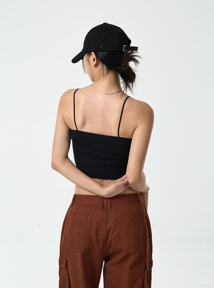 Thin Strap Top With Cups Inside CG10