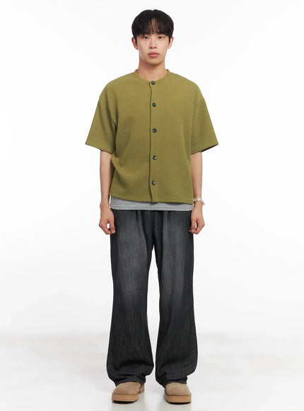 mens-short-sleeve-buttoned-sweater-iu518