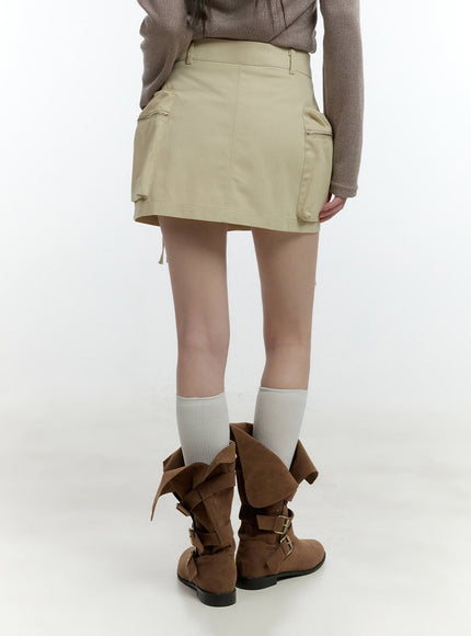 Cargo String Mini Skirt CF506