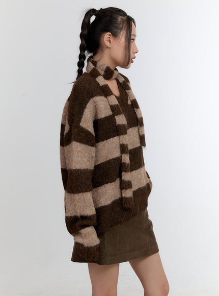 comfy-striped-v-neck-sweater-with-muffler-cn401