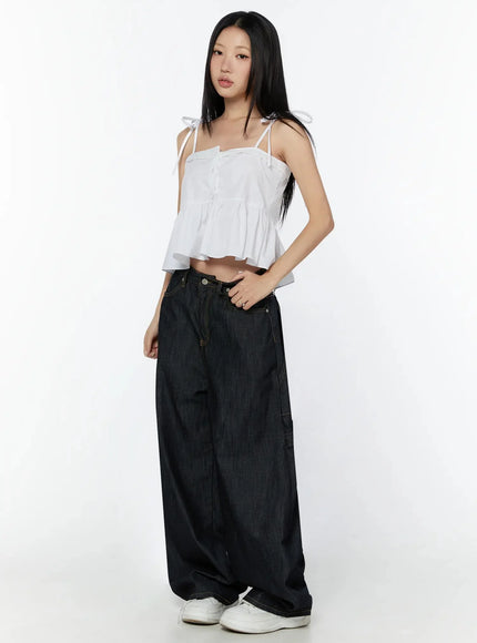 lace-trim-ruffle-blouse-iy526