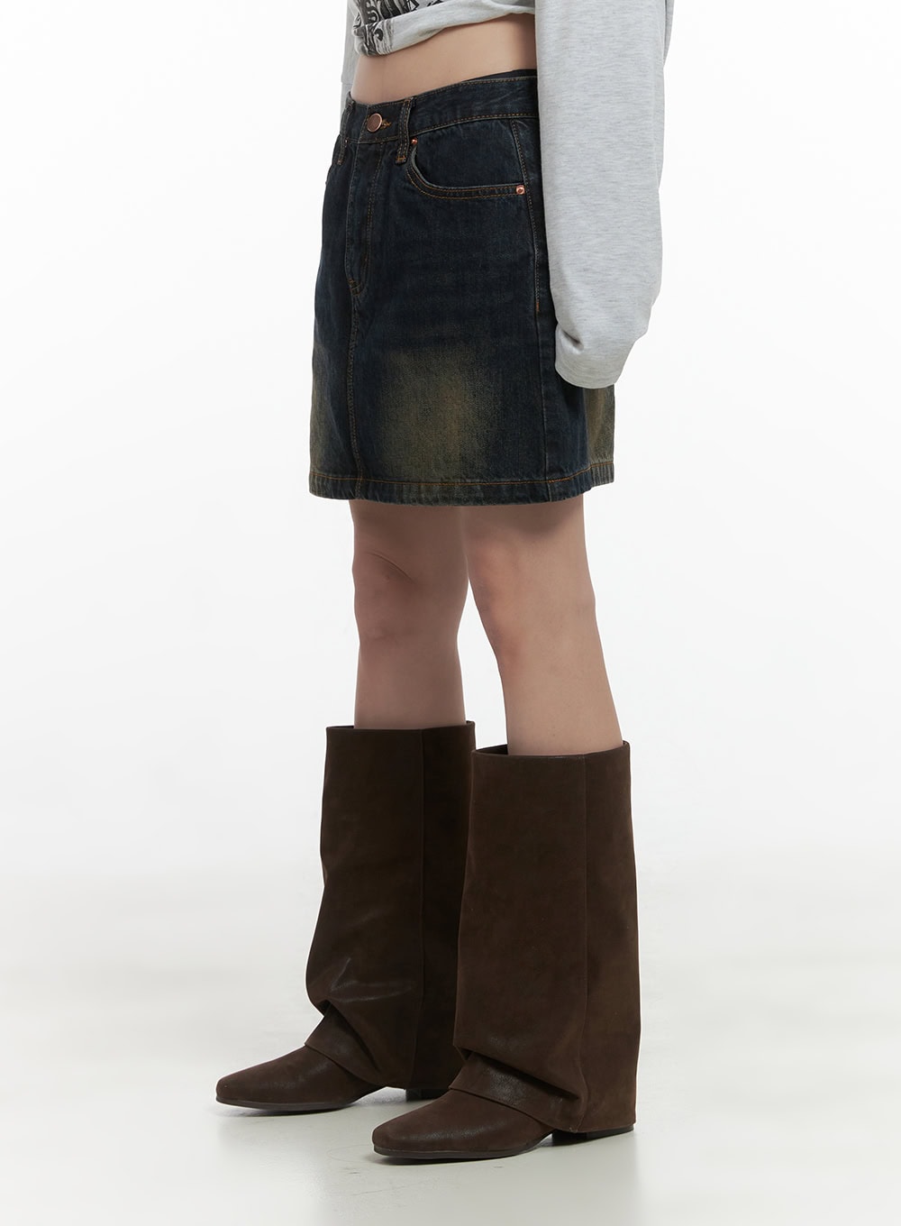 washed-cotton-mini-skirt-cs419