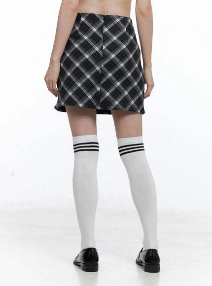plaid-a-line-mini-skirt-co506