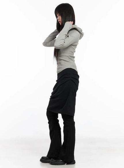 Layered Skirt Pants CM512