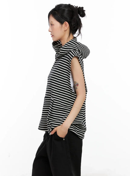 oversized-striped-sleeveless-hoodie-cl525