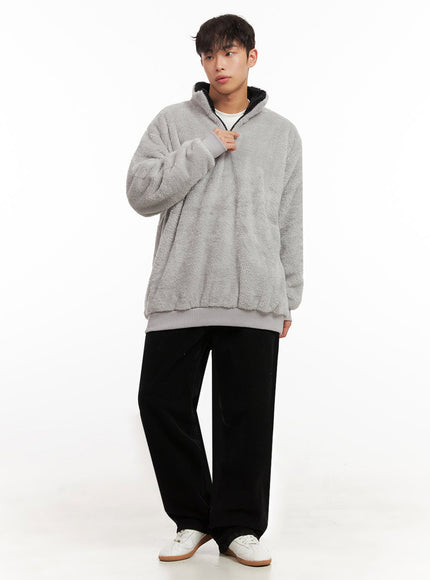 Men's Cozy Fleece Half-Zip Sweatshirt ID431