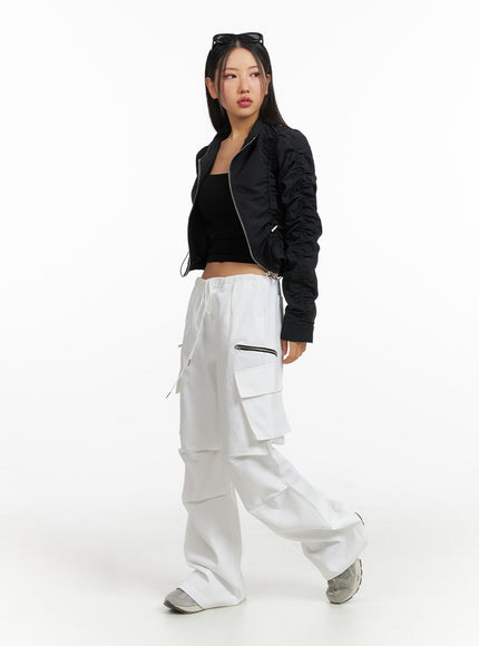 shirred-nylon-crop-jacket-cf414