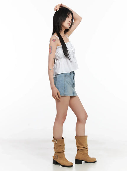 high-waist-denim-mini-skirt-cl525