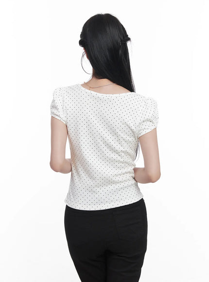 polka-dot-v-neck-tee-cu525