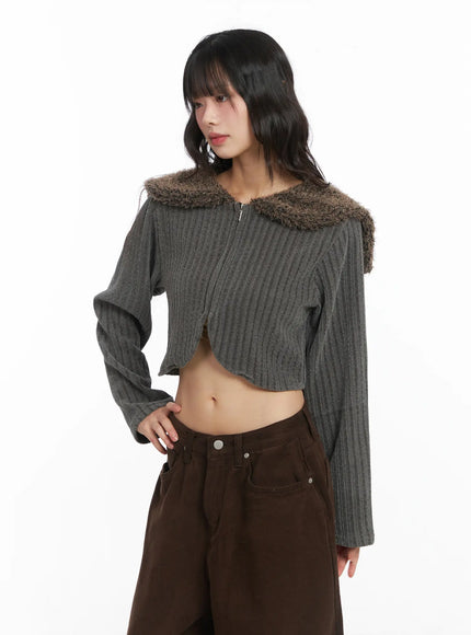 faux-fur-cropped-cardigan-cd531