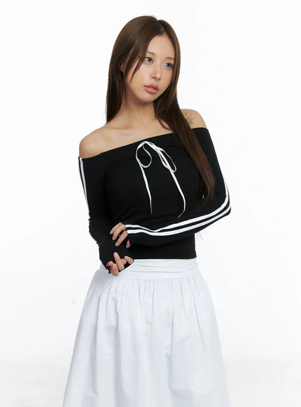 trendy-track-stripe-long-sleeve-top-cs504
