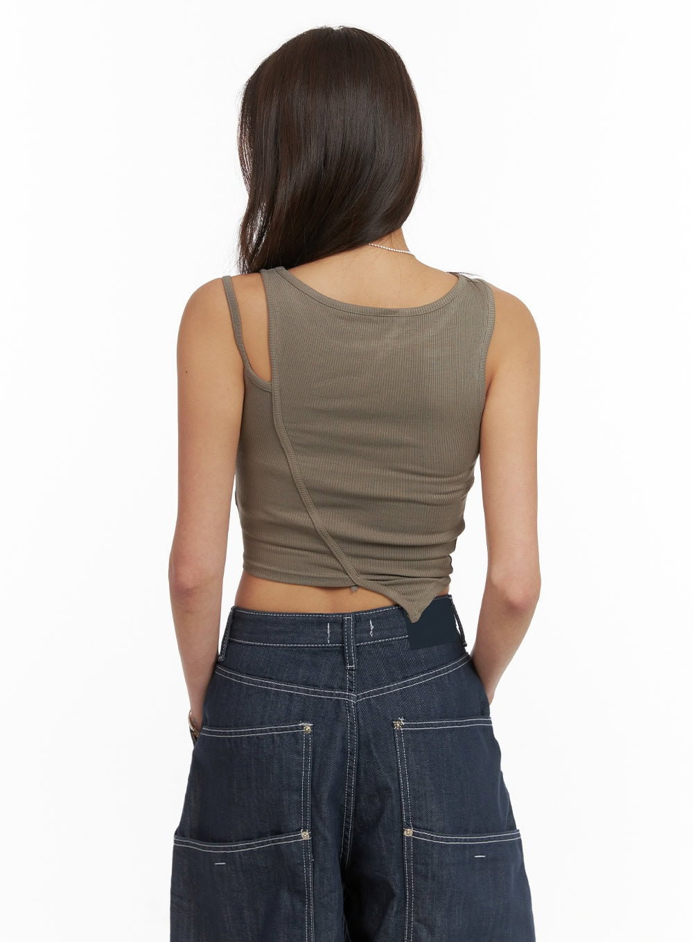 shirred-crop-sleeveless-top-cy424