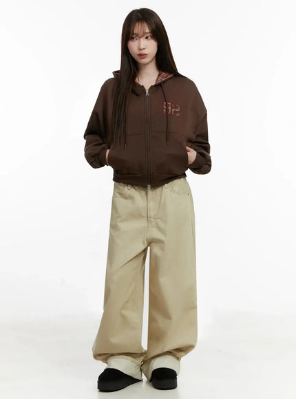 wide-herringbone-fleece-lined-pants-ij521