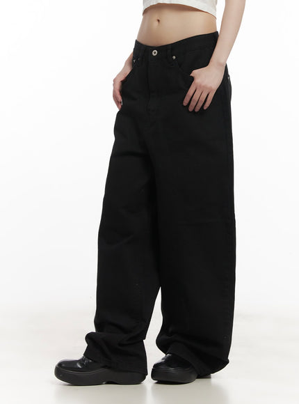 Cotton Oversized Wide-Fit Pants CF518