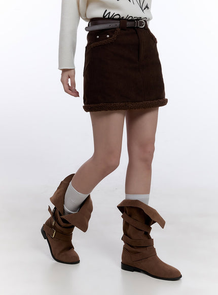 triple-buckle-suede-mid-calf-boots-cj511