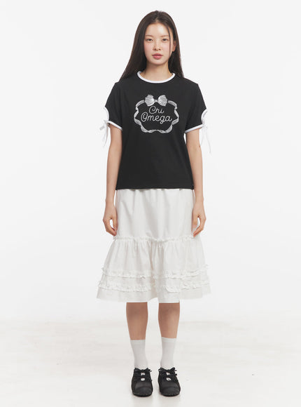 Ribbon Cut Graphic T-Shirt IY509