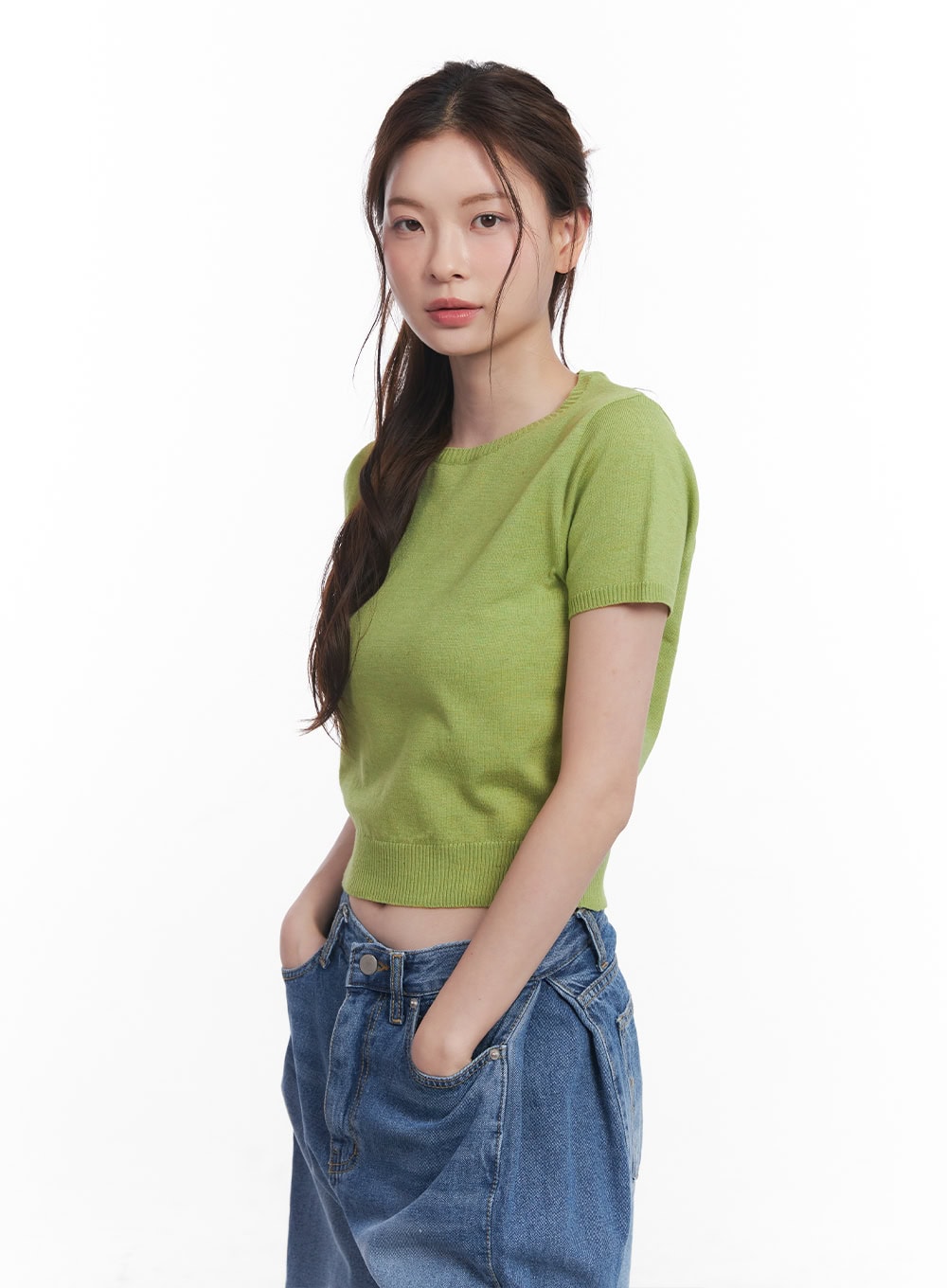 slim-fit-short-sleeve-sweater-cy519