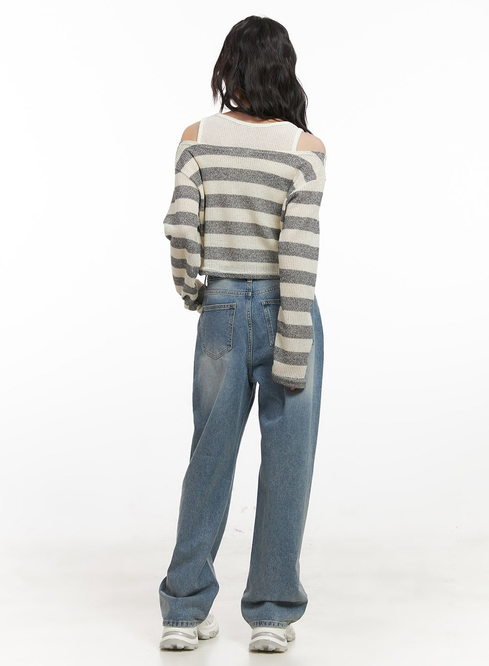 striped-off-shoulder-crop-sweater-with-tank-top-cj523