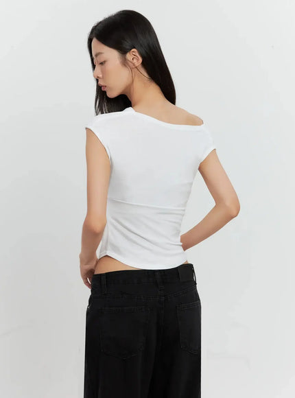 Off-Shoulder Draped Top IL528